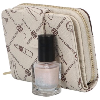 Dámska malá peňaženka tmavo béžová - Coveri Pretty