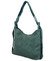 Veľká dámska kabelka cez plece zelenomodrá - Paolo Bags Jayruti