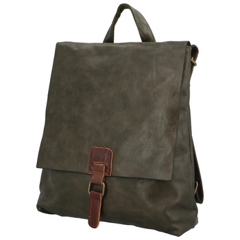 Dámsky mestský batoh tmavozelený - Paolo Bags Vivet