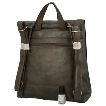 Dámsky mestský batoh tmavozelený - Paolo Bags Vivet