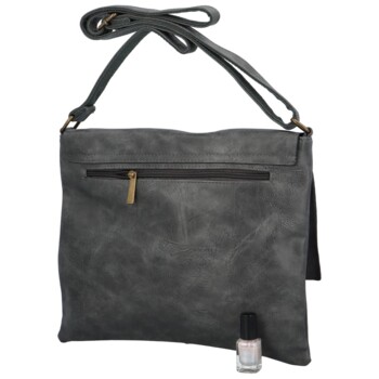 Dámská koženková crossbody šedá - Paolo Bags Ludmila