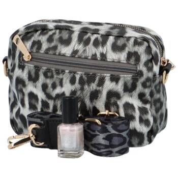 Dámska crossbody kabelka sivo/čierna - MaxFly Walleska