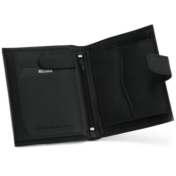 Pánska kožená peňaženka čierna - Bellugio Alec