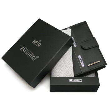 Pánska kožená peňaženka čierna - Bellugio Alec