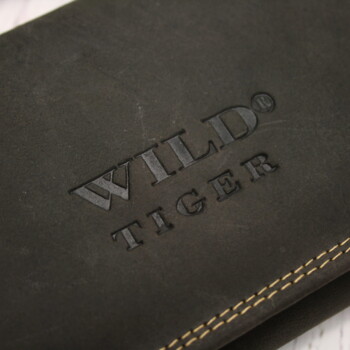 Dámska kožená peňaženka tmavo hnedá - Wild Tiger Kesia