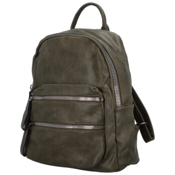 Dámsky batoh khaki - Paolo bags Tallis
