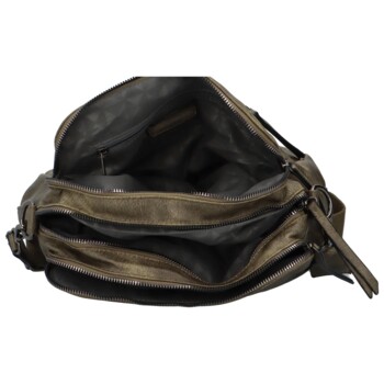 Dámska crossbody kabelka khaki - Paolo bags Erianes