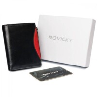 Pánska kožená peňaženka čierna - Rovicky Berrys