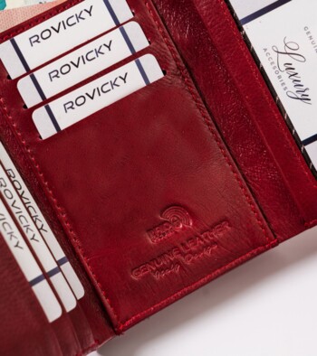Dámska červená retro peňaženka lakovaná - Lorenti 1509 SH