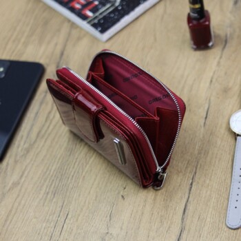 Dámska kožená peňaženka červená - Gregorio Longia