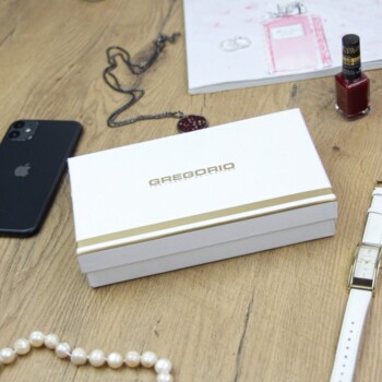 Dámska kožená peňaženka červená - Gregorio Longia