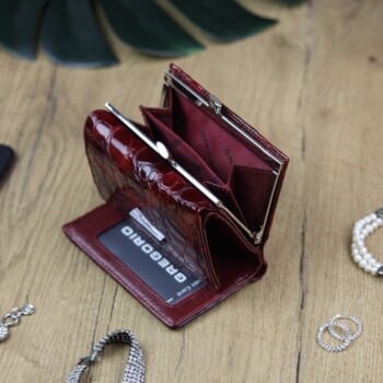 Dámska kožená peňaženka červená - Gregorio Abigail