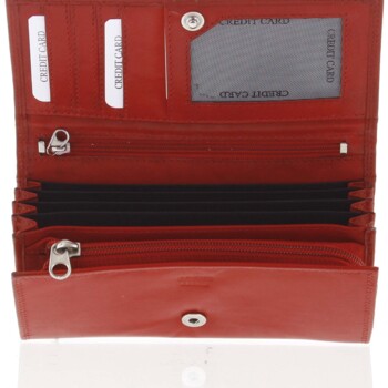 Pánska kožená peňaženka červená matná - Diviley Kevix