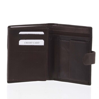 Pánska kožená peňaženka hnedá matná - Diviley Kevix