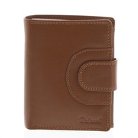 Kožená módna hnedá peňaženka pre mužov - Delami Raynard