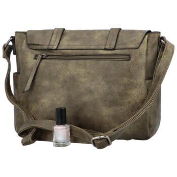 Dámska crossbody kabelka khaki - Paolo bags Santory