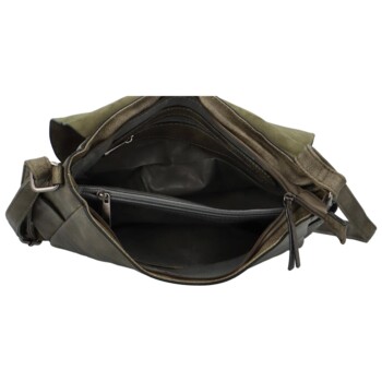 Dámska crossbody kabelka khaki - Paolo bags Santory