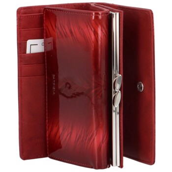 Dámska kožená peňaženka červená - Patrizia Carlita