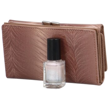 Dámska kožená peňaženka béžová - Patrizia Carlita