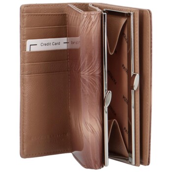 Dámska kožená peňaženka béžová - Patrizia Carlita