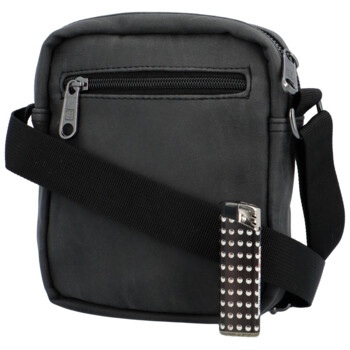 Pánska crossbody taška na doklady čierna - Enrico Benetti Merlon