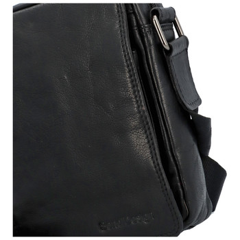 Pánska kožená taška čierna - SendiDesign Lorem B