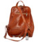 Dámsky kožený batoh koňakový - Delami Vera Pelle Liviena