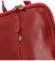 Dámsky kožený batoh červený - Delami Vera Pelle Liviena