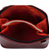 Dámska kožená crossbody kabelka červeno čierna - ItalY Hannah New