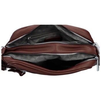 Dámska crossbody kabelka coffee - Paolo bags Tselmega