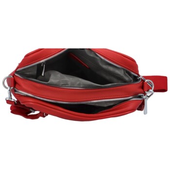Dámska crossbody kabelka červená - Paolo bags Tselmega
