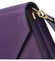 Luxusná kožená crossbody kabelka fialová - ItalY Wien