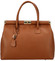 Módna originálna dámska kožená kabelka do ruky svetlo hnedá - ItalY Hila
