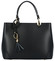 Originálna dámska kožená kabelka čierna - ItalY Mattie New