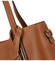 Menšia kožená kabelka svetlo hnedá - ItalY Alex New