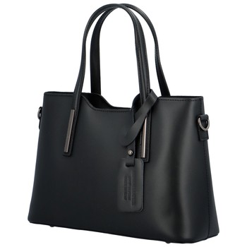 Menšia kožená kabelka čierna - ItalY Alex New