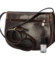 Dámska kožená crossbody kabelka tmavo hnedá - Delami Elrosa