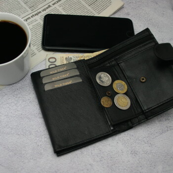 Pánska kožená peňaženka čierna - Wild Tiger Rares