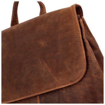 Pánsky kožený batoh hnedý - Greenwood Alan