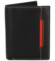 Pánska kožená peňaženka čierno/červená - Diviley Tarkyn