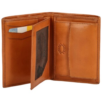 Pánska kožená peňaženka koňaková - Delami Adare