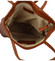 Dámska kožená kabelka cez plece camel - ItalY Nooxies