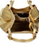 Dámska kožená kabelka cez plece zlatá - ItalY Chelsea M