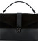 Dámska elegantná kožená kabelka čierna - ItalY Lumea