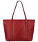 Dámska kožená kabelka cez rameno červená - Katana Nuilia