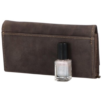 Dámska kožená peňaženka tmavo hnedá - Wild Jadrrien