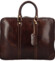 Kožená business taška tmavo hnedá - Delami Vera Pelle Paolo