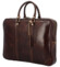 Kožená business taška tmavo hnedá - Delami Vera Pelle Paolo