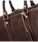 Kožená business taška tmavo hnedá - Delami Vera Pelle Paolo