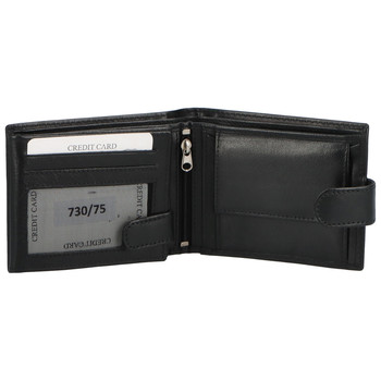 Pánska kožená peňaženka čierna - Tomas Breno